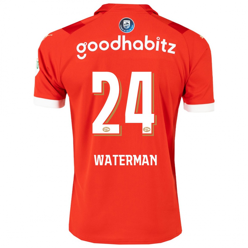 Kinder Boy Waterman #24 Rot Heimtrikot Trikot 2023/24 T-Shirt