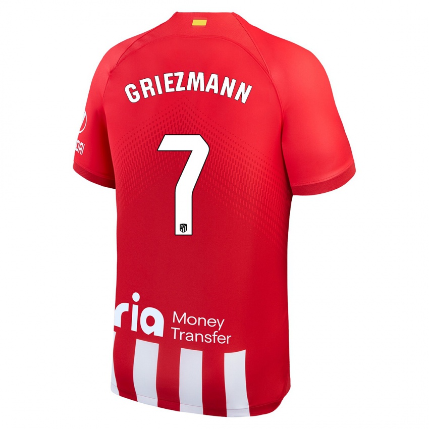 Kinder Antoine Griezmann #7 Rot-Weiss Heimtrikot Trikot 2023/24 T-Shirt
