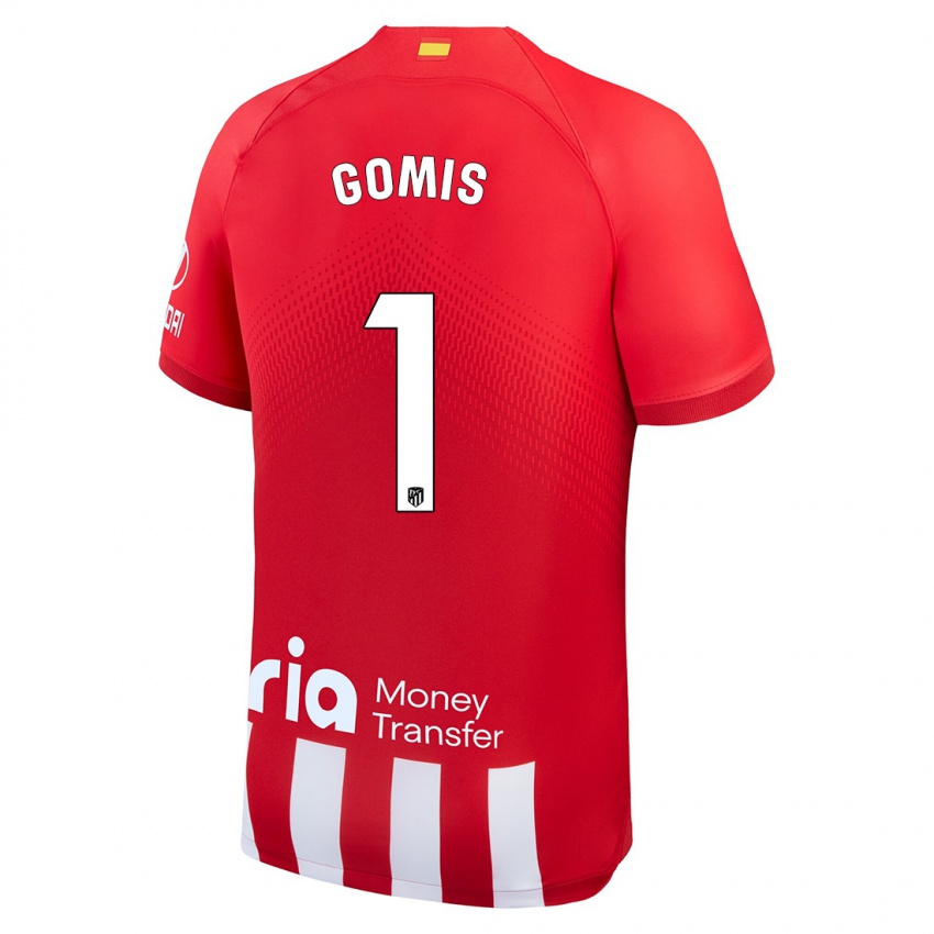 Kinder Antonio Gomis #1 Rot-Weiss Heimtrikot Trikot 2023/24 T-Shirt