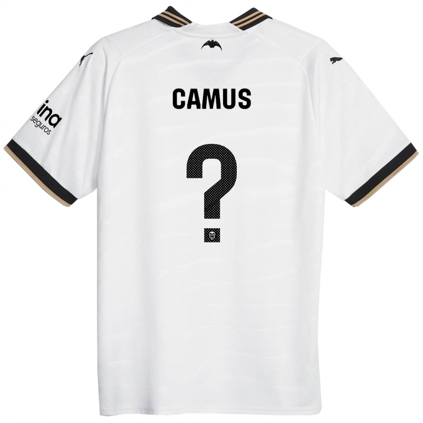Kinder Marco Camus #0 Weiß Heimtrikot Trikot 2023/24 T-Shirt