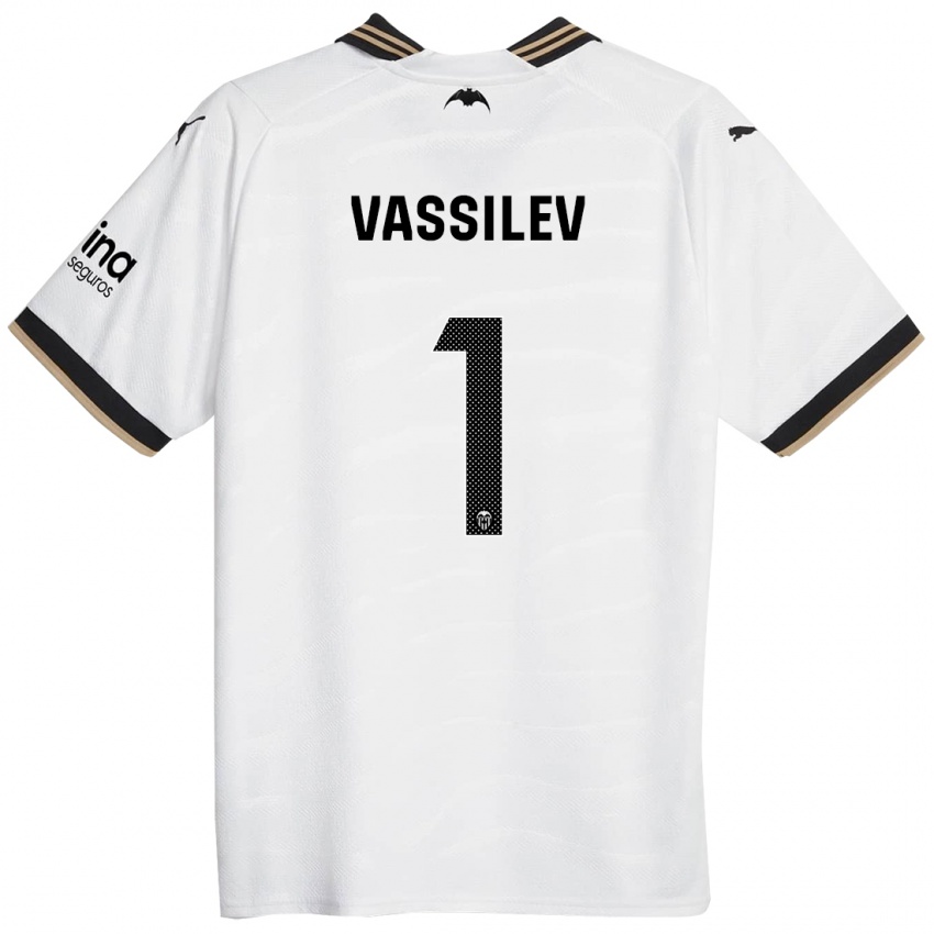 Kinder David Vassilev #1 Weiß Heimtrikot Trikot 2023/24 T-Shirt