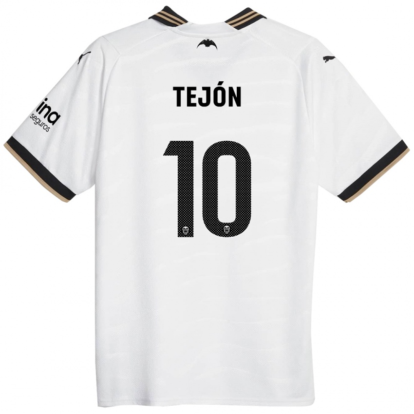 Kinder Martín Tejón #10 Weiß Heimtrikot Trikot 2023/24 T-Shirt