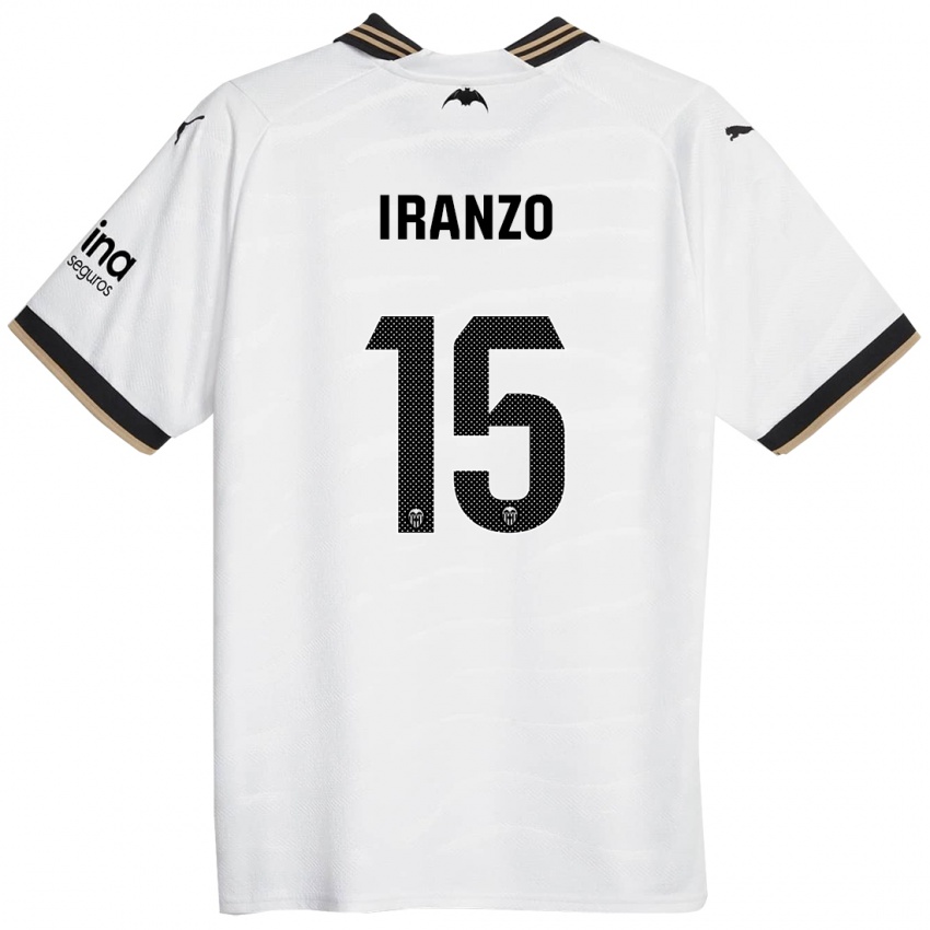 Kinder Rubén Iranzo #15 Weiß Heimtrikot Trikot 2023/24 T-Shirt