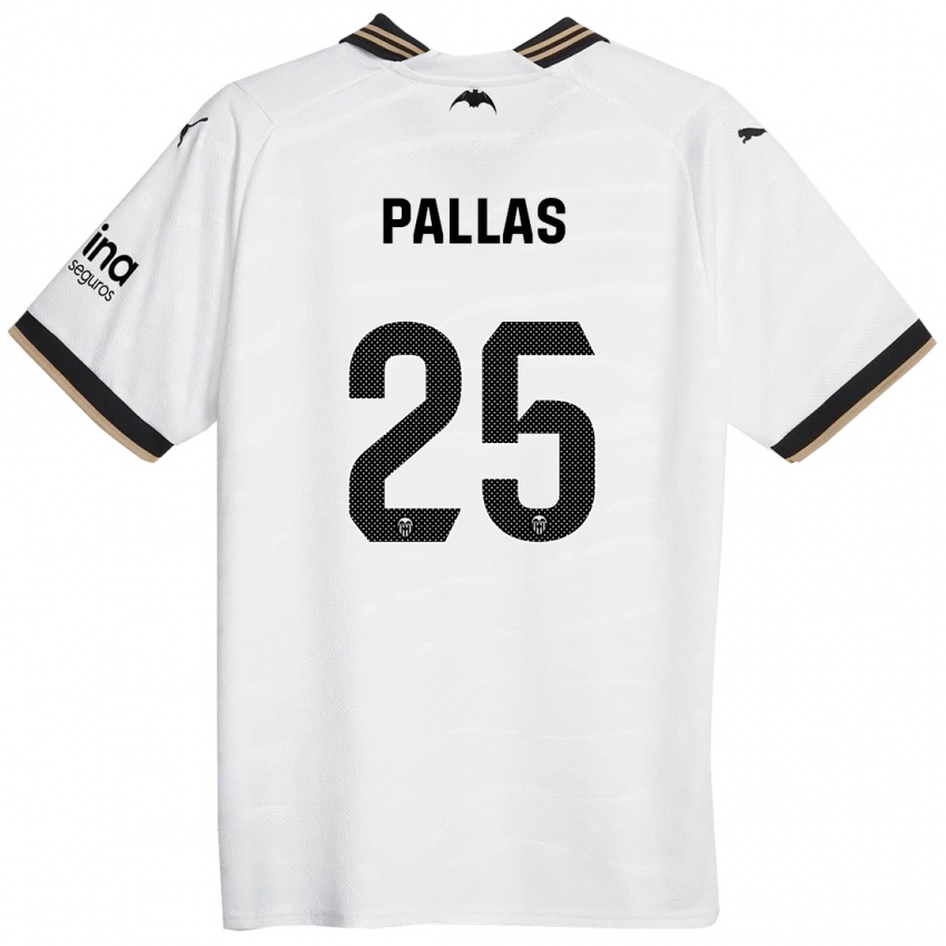 Kinder Nerea Pallas #25 Weiß Heimtrikot Trikot 2023/24 T-Shirt