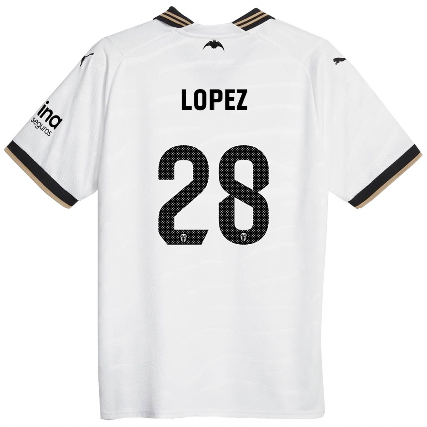 Kinder Saray Lopez #28 Weiß Heimtrikot Trikot 2023/24 T-Shirt