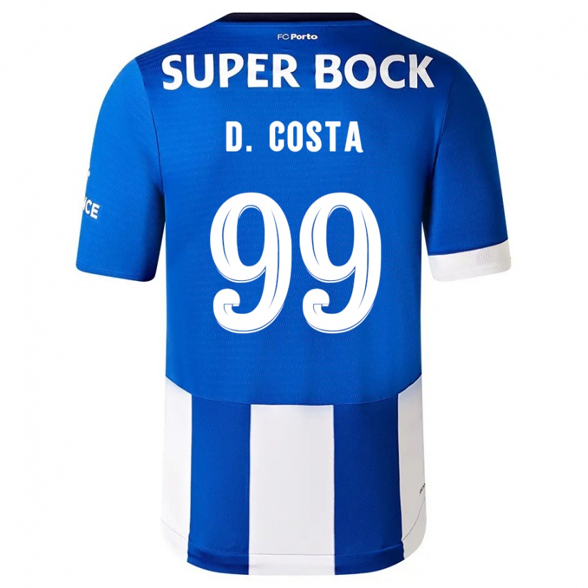 Kinder Diogo Costa #99 Blau Weiss Heimtrikot Trikot 2023/24 T-Shirt