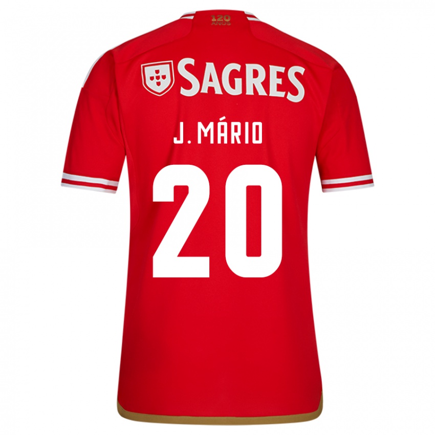 Kinder João Mário #20 Rot Heimtrikot Trikot 2023/24 T-Shirt