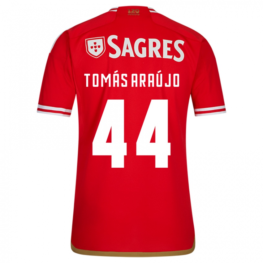 Kinder Tomás Araújo #44 Rot Heimtrikot Trikot 2023/24 T-Shirt