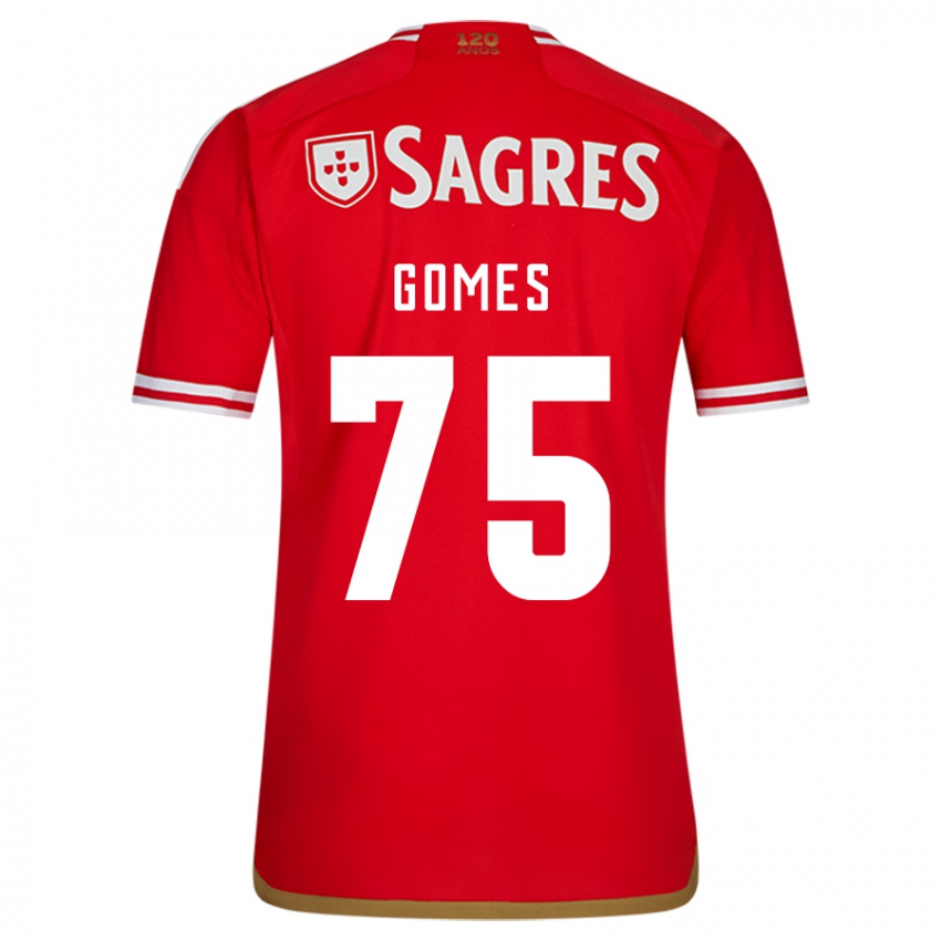 Kinder André Gomes #75 Rot Heimtrikot Trikot 2023/24 T-Shirt
