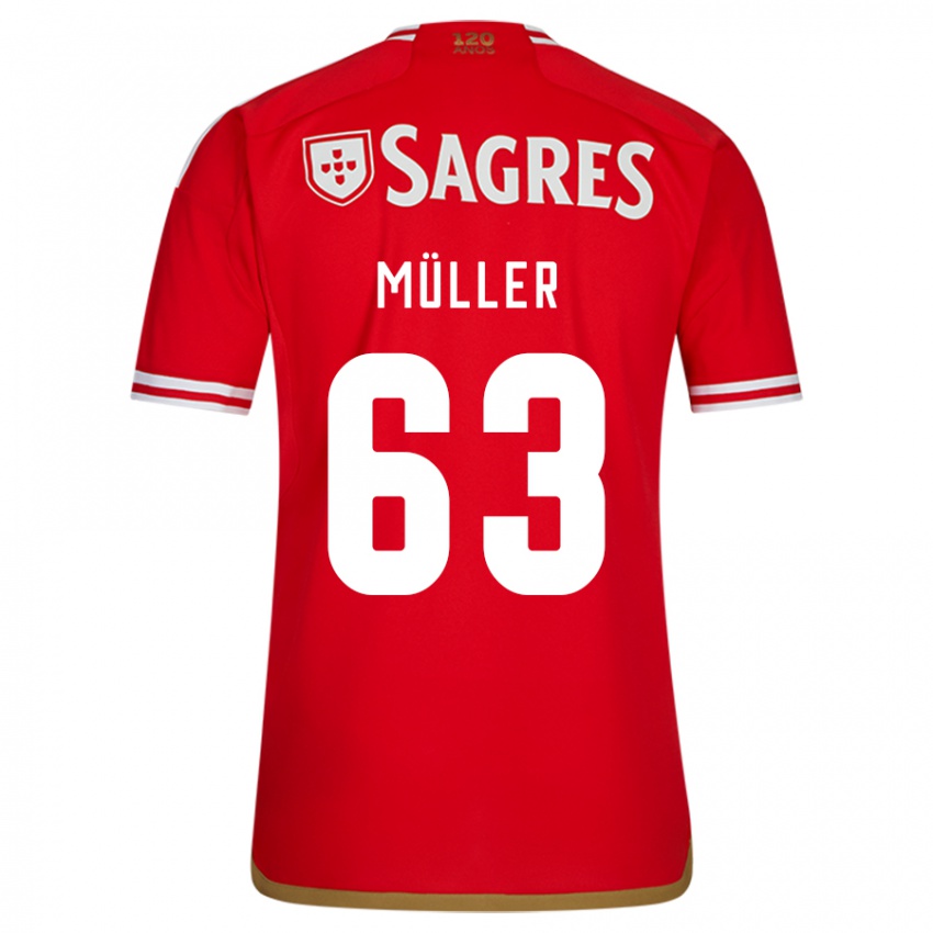 Kinder José Müller #63 Rot Heimtrikot Trikot 2023/24 T-Shirt