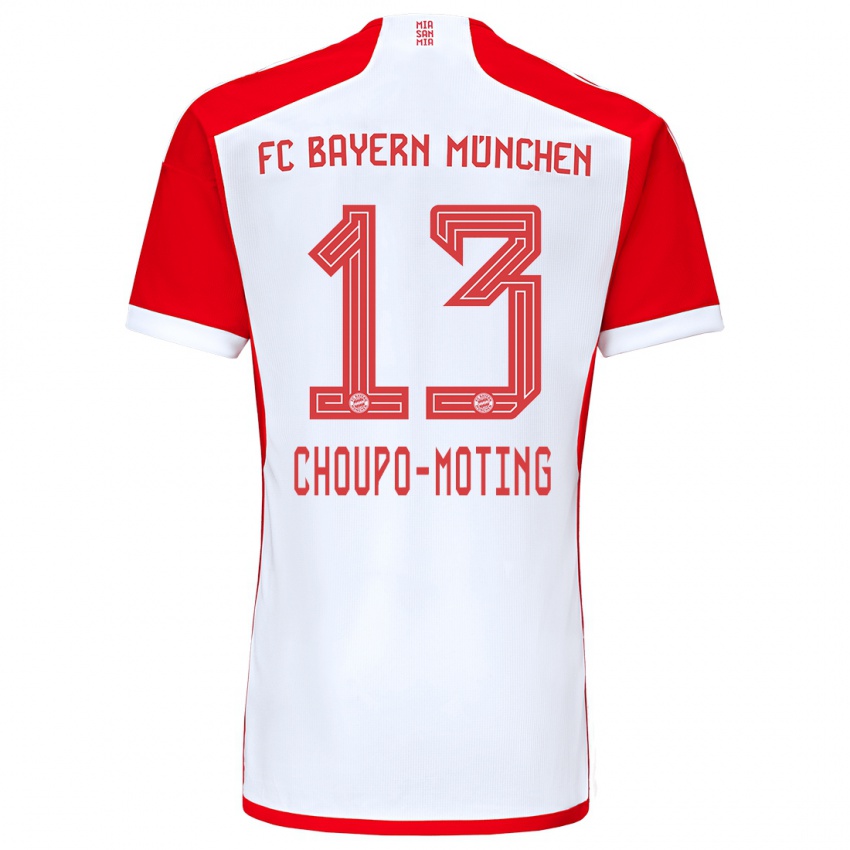 Kinder Eric Maxim Choupo-Moting #13 Rot-Weiss Heimtrikot Trikot 2023/24 T-Shirt