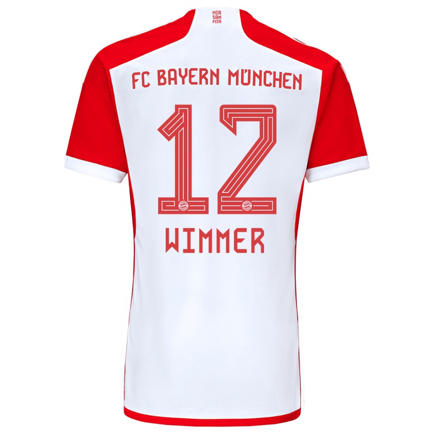 Kinder Benedikt Wimmer #12 Rot-Weiss Heimtrikot Trikot 2023/24 T-Shirt