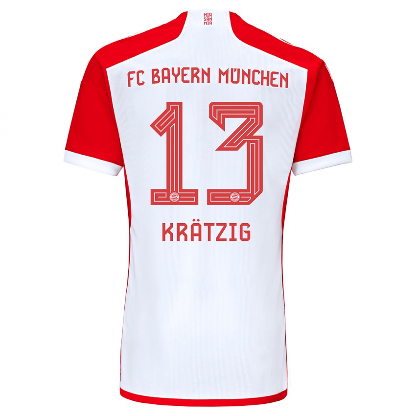 Kinder Frans Krätzig #13 Rot-Weiss Heimtrikot Trikot 2023/24 T-Shirt