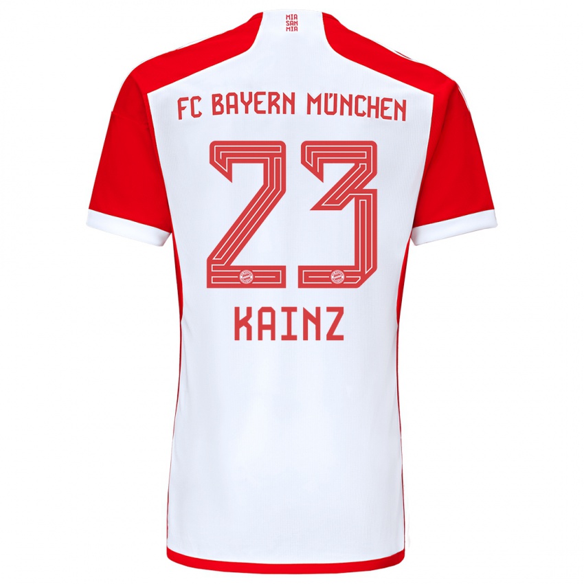 Kinder Manuel Kainz #23 Rot-Weiss Heimtrikot Trikot 2023/24 T-Shirt