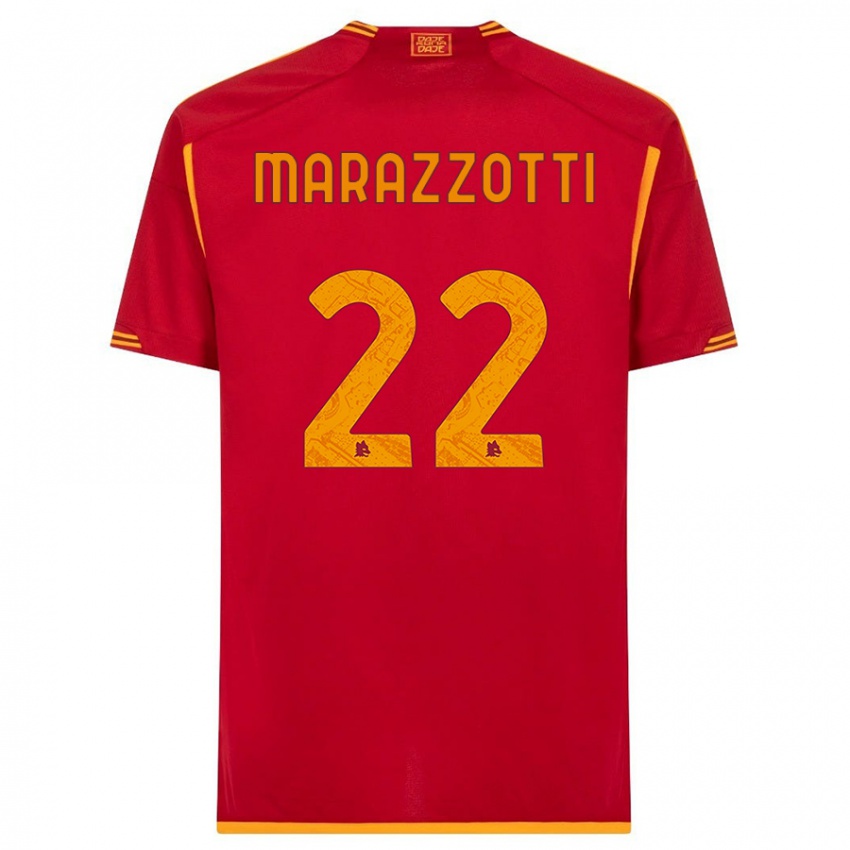Kinder Fabrizio Marazzotti #22 Rot Heimtrikot Trikot 2023/24 T-Shirt