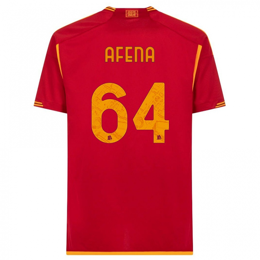 Kinder Felix Afena-Gyan #64 Rot Heimtrikot Trikot 2023/24 T-Shirt