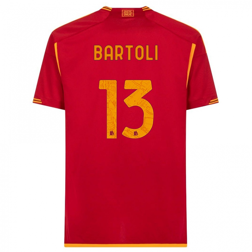 Kinder Elisa Bartoli #13 Rot Heimtrikot Trikot 2023/24 T-Shirt