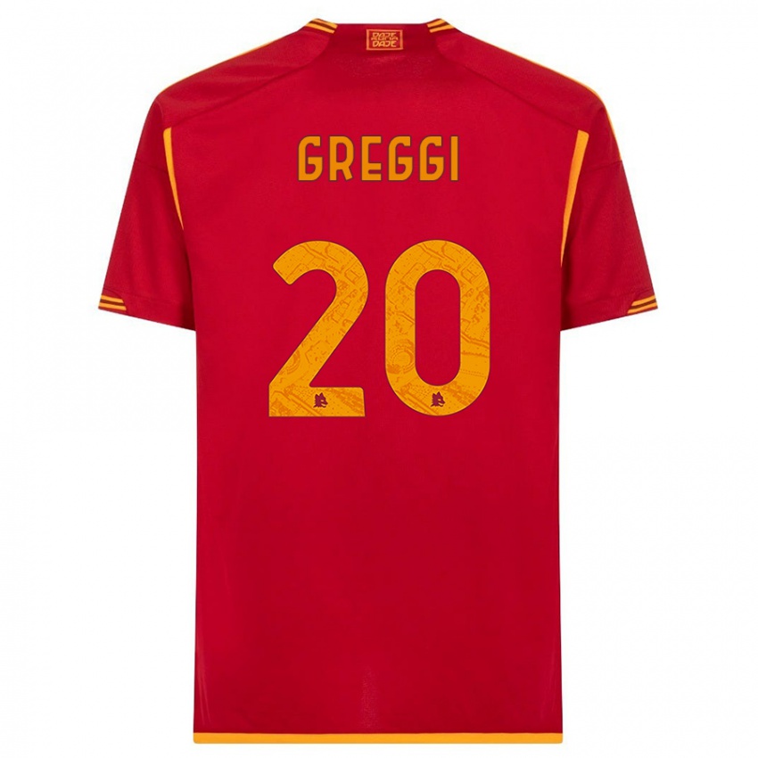Kinder Giada Greggi #20 Rot Heimtrikot Trikot 2023/24 T-Shirt