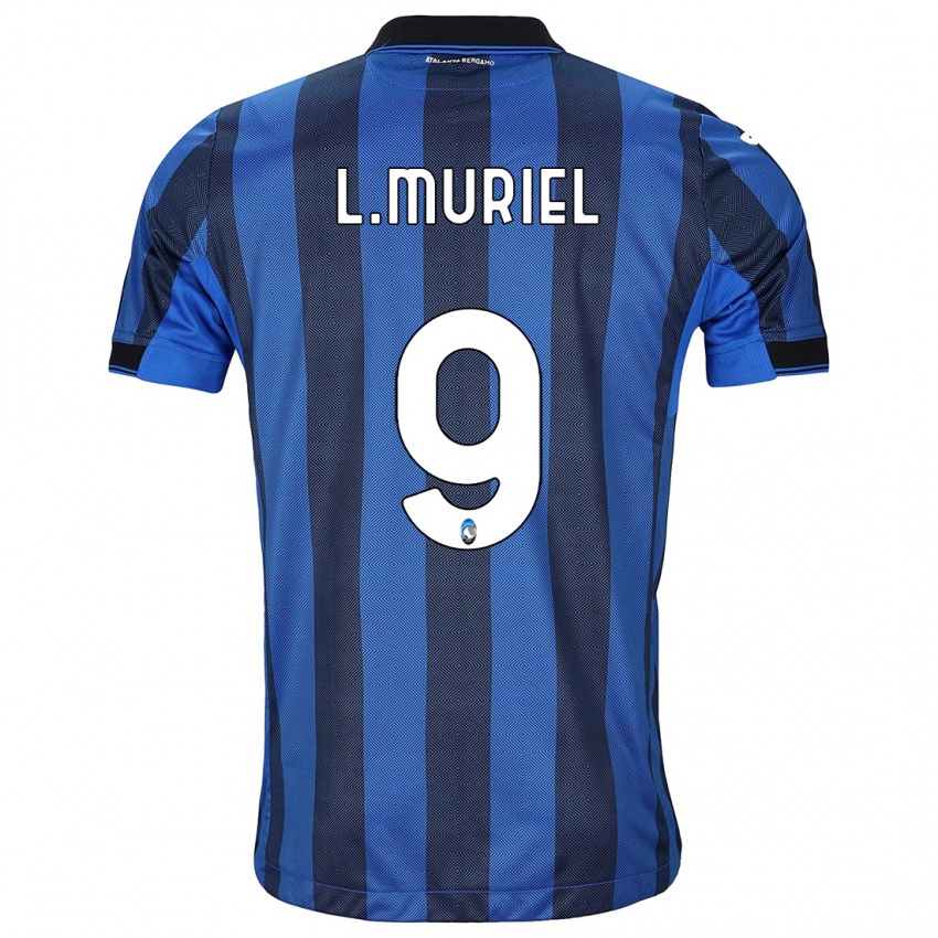 Kinder Luis Muriel #9 Schwarz Blau Heimtrikot Trikot 2023/24 T-Shirt