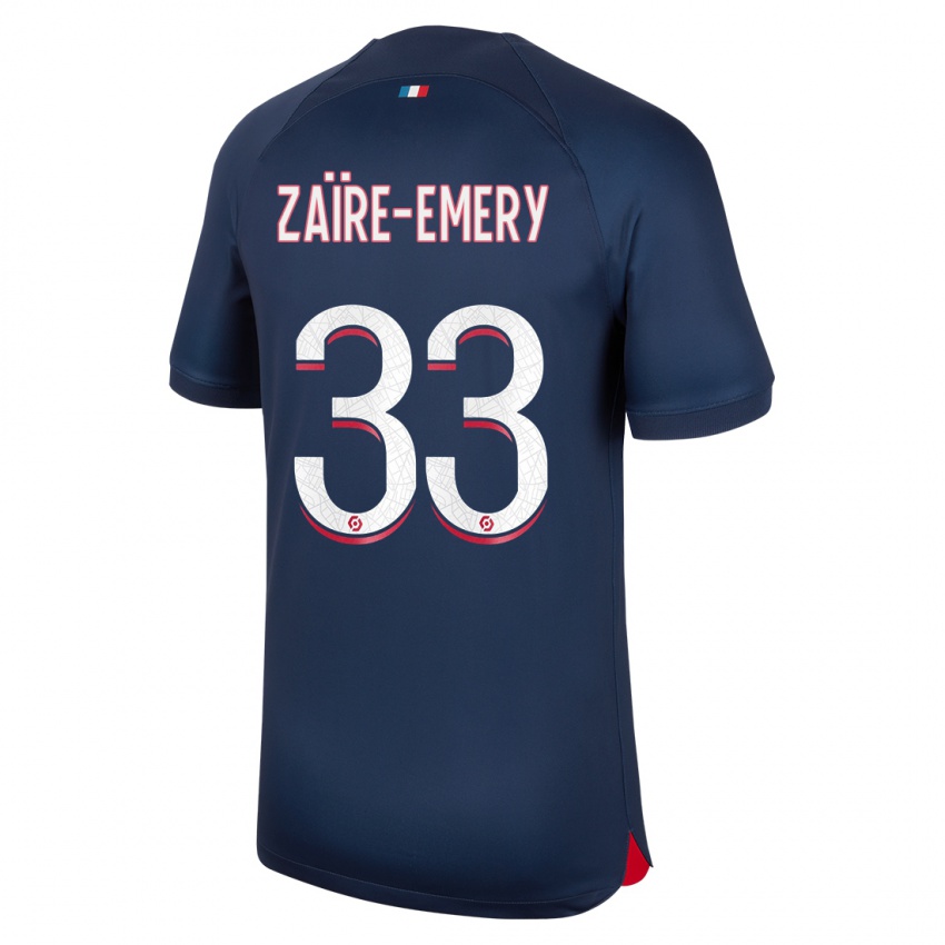 Kinder Warren Zaire Emery #33 Blau Rot Heimtrikot Trikot 2023/24 T-Shirt