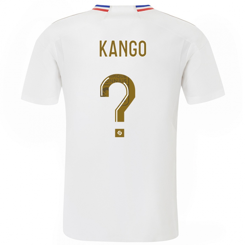 Kinder Steeve Kango #0 Weiß Heimtrikot Trikot 2023/24 T-Shirt