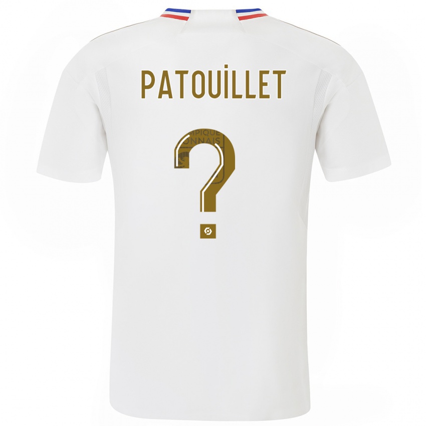Kinder Mathieu Patouillet #0 Weiß Heimtrikot Trikot 2023/24 T-Shirt