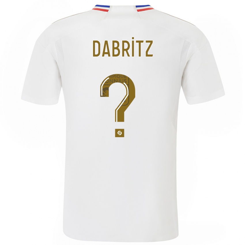 Kinder Sara Dabritz #0 Weiß Heimtrikot Trikot 2023/24 T-Shirt