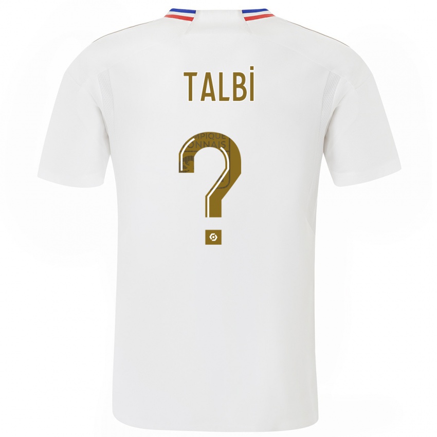 Kinder Ryad Talbi #0 Weiß Heimtrikot Trikot 2023/24 T-Shirt