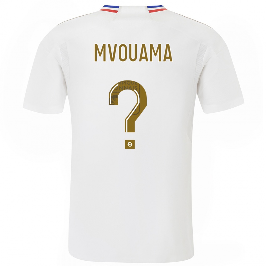 Kinder Olivier Mvouama #0 Weiß Heimtrikot Trikot 2023/24 T-Shirt