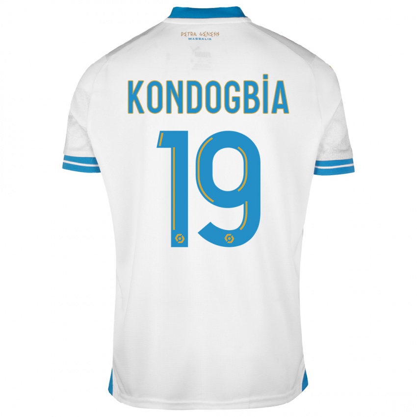Kinder Geoffrey Kondogbia #19 Weiß Heimtrikot Trikot 2023/24 T-Shirt