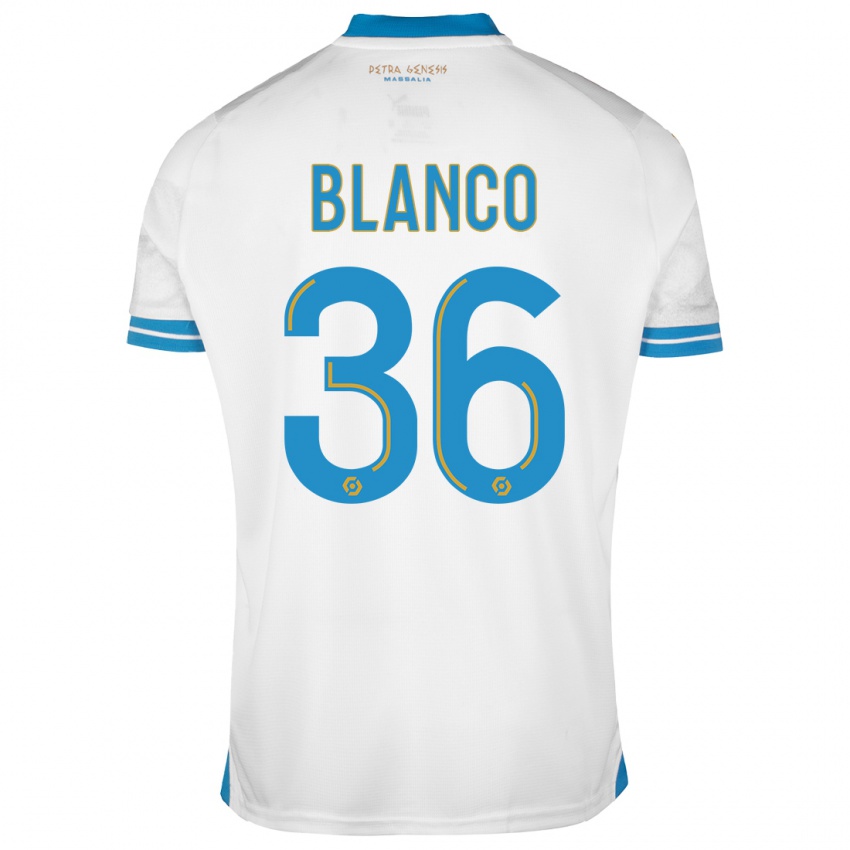 Kinder Ruben Blanco #36 Weiß Heimtrikot Trikot 2023/24 T-Shirt