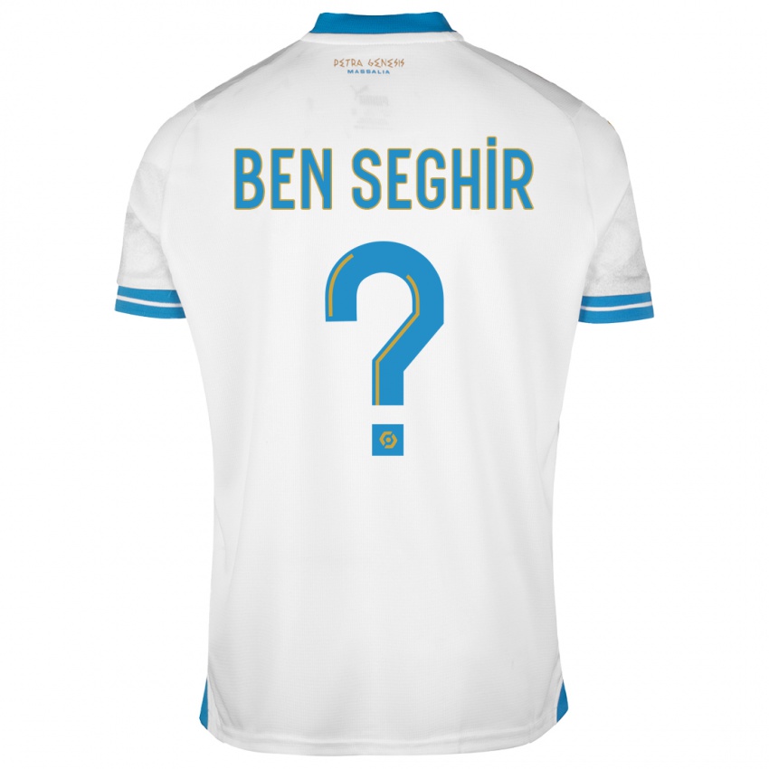Kinder Salim Ben Seghir #0 Weiß Heimtrikot Trikot 2023/24 T-Shirt