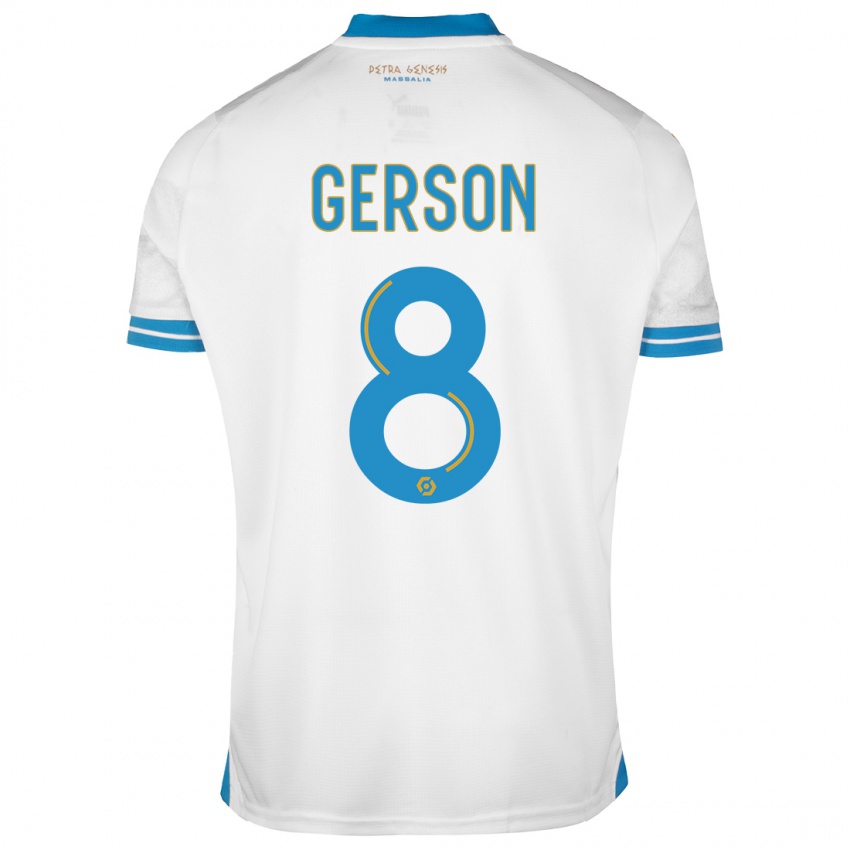 Kinder Gerson #8 Weiß Heimtrikot Trikot 2023/24 T-Shirt