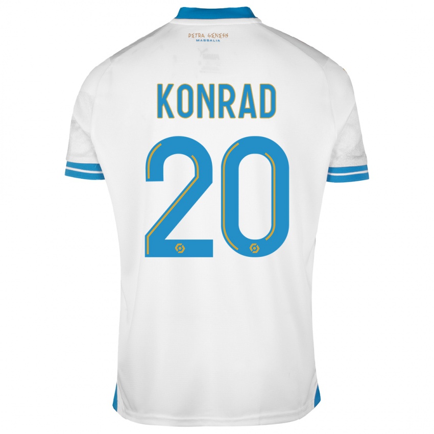 Kinder Konrad De La Fuente #20 Weiß Heimtrikot Trikot 2023/24 T-Shirt