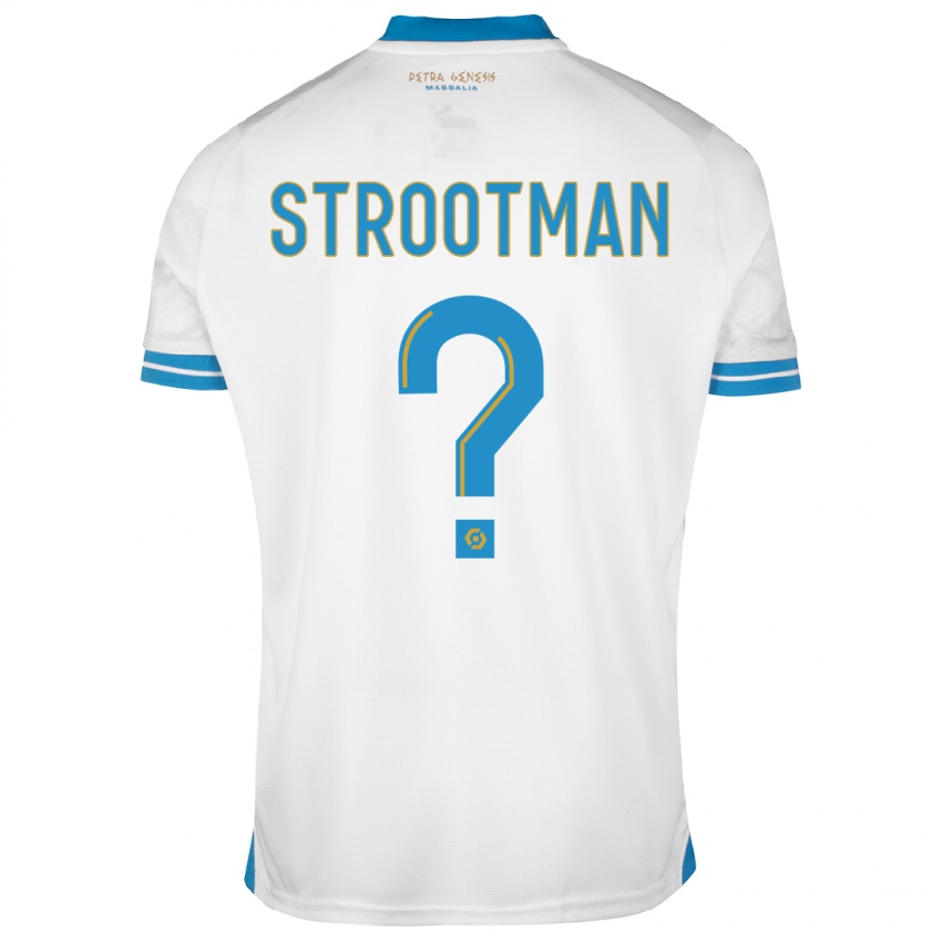 Kinder Kevin Strootman #0 Weiß Heimtrikot Trikot 2023/24 T-Shirt