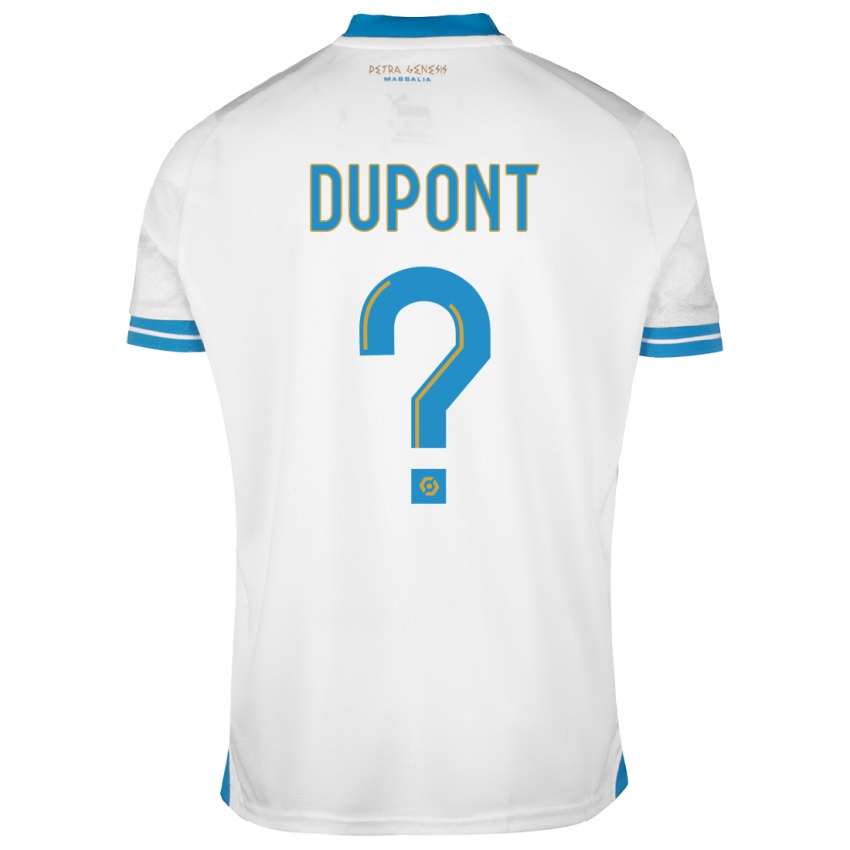 Kinder Hugo Dupont #0 Weiß Heimtrikot Trikot 2023/24 T-Shirt