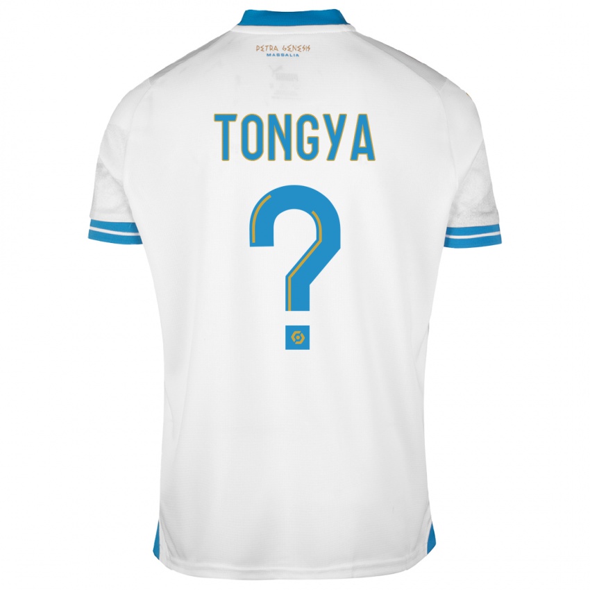 Kinder Franco Tongya #0 Weiß Heimtrikot Trikot 2023/24 T-Shirt