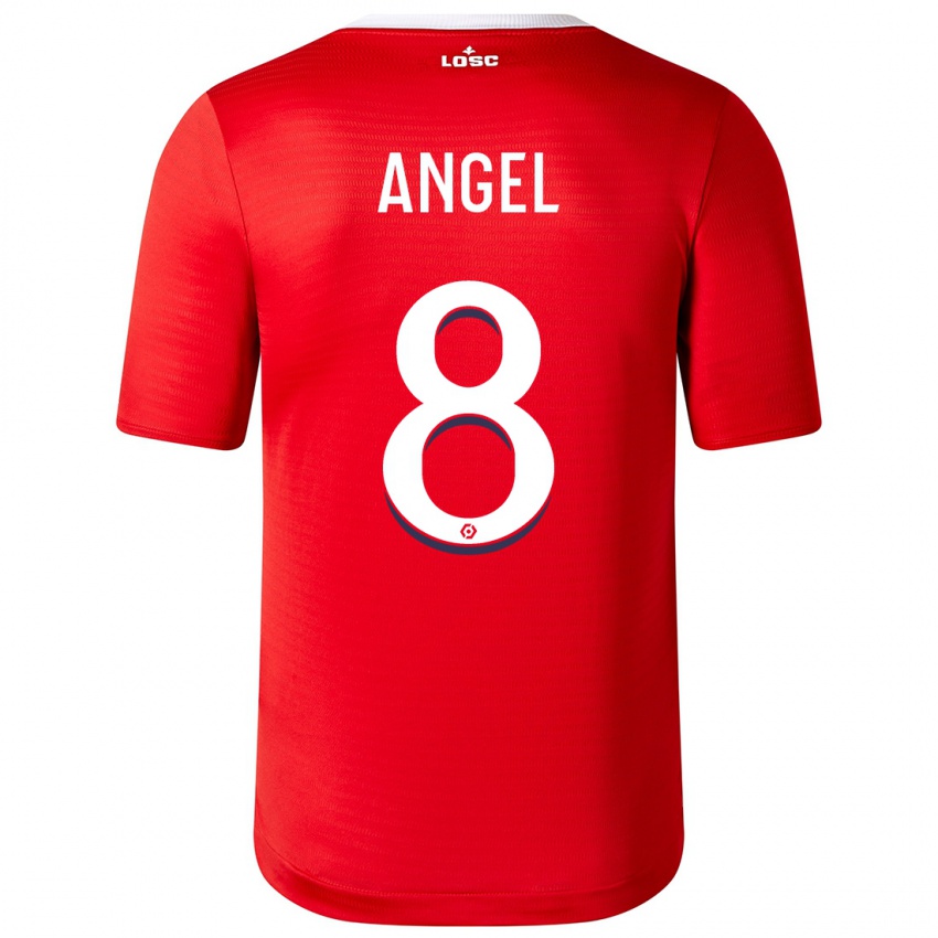 Kinder Angel Gomes #8 Rot Heimtrikot Trikot 2023/24 T-Shirt