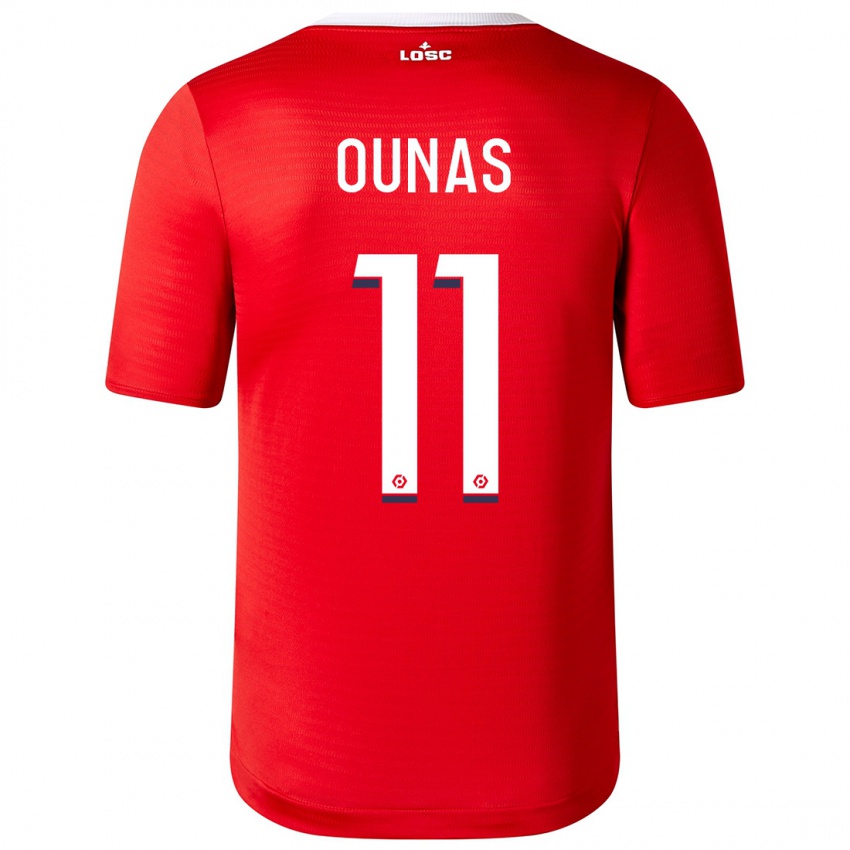 Kinder Adam Ounas #11 Rot Heimtrikot Trikot 2023/24 T-Shirt