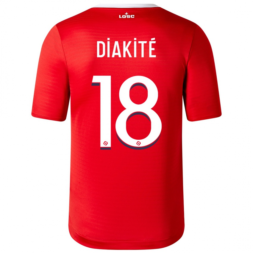 Kinder Bafodé Diakité #18 Rot Heimtrikot Trikot 2023/24 T-Shirt