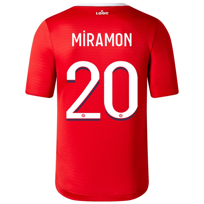 Kinder Ignacio Miramón #20 Rot Heimtrikot Trikot 2023/24 T-Shirt