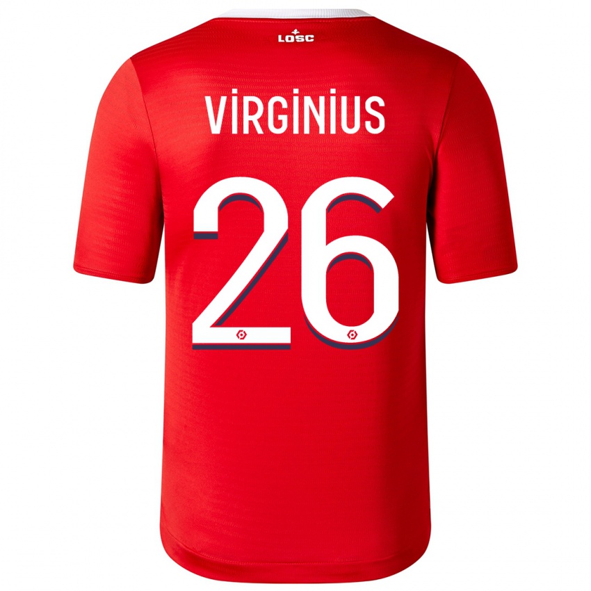 Kinder Alan Virginius #26 Rot Heimtrikot Trikot 2023/24 T-Shirt
