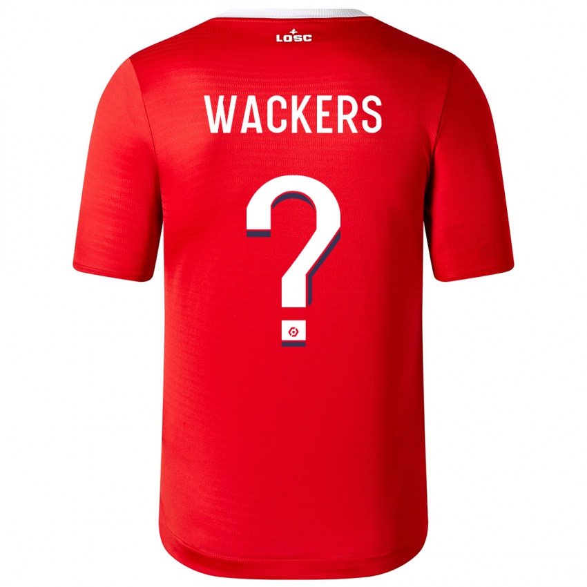 Kinder Maxime Wackers #0 Rot Heimtrikot Trikot 2023/24 T-Shirt