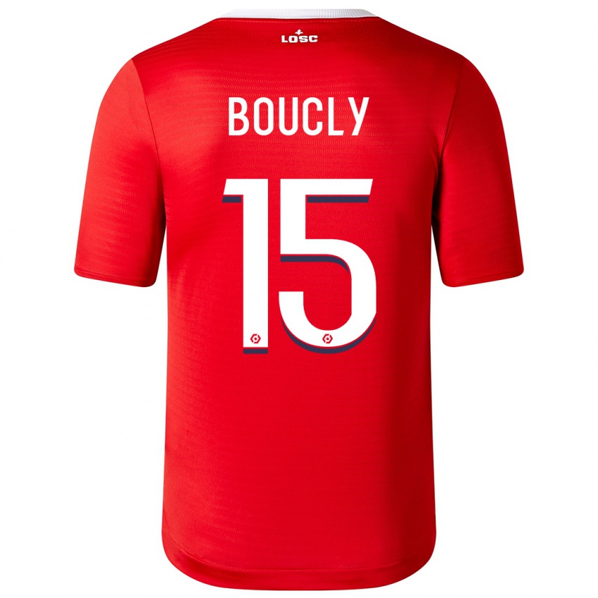Kinder Maite Boucly #15 Rot Heimtrikot Trikot 2023/24 T-Shirt