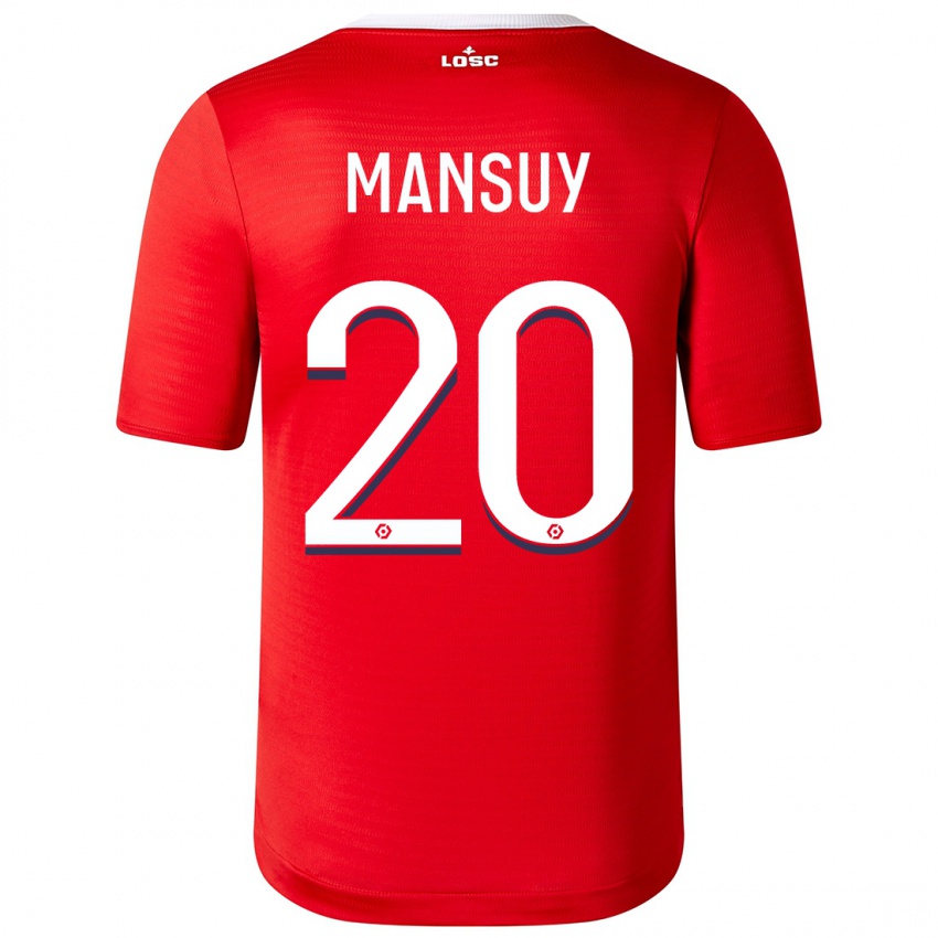 Kinder Heloise Mansuy #20 Rot Heimtrikot Trikot 2023/24 T-Shirt