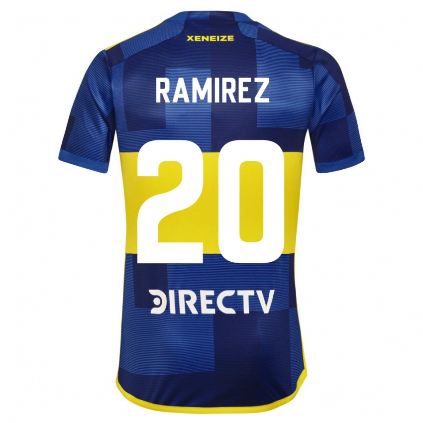 Kinder Juan Ramirez #20 Dunkelblau Gelb Heimtrikot Trikot 2023/24 T-Shirt