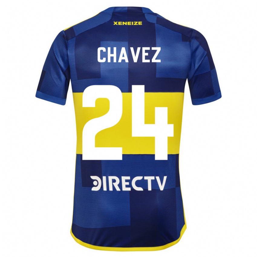 Kinder Gabriela Chavez #24 Dunkelblau Gelb Heimtrikot Trikot 2023/24 T-Shirt