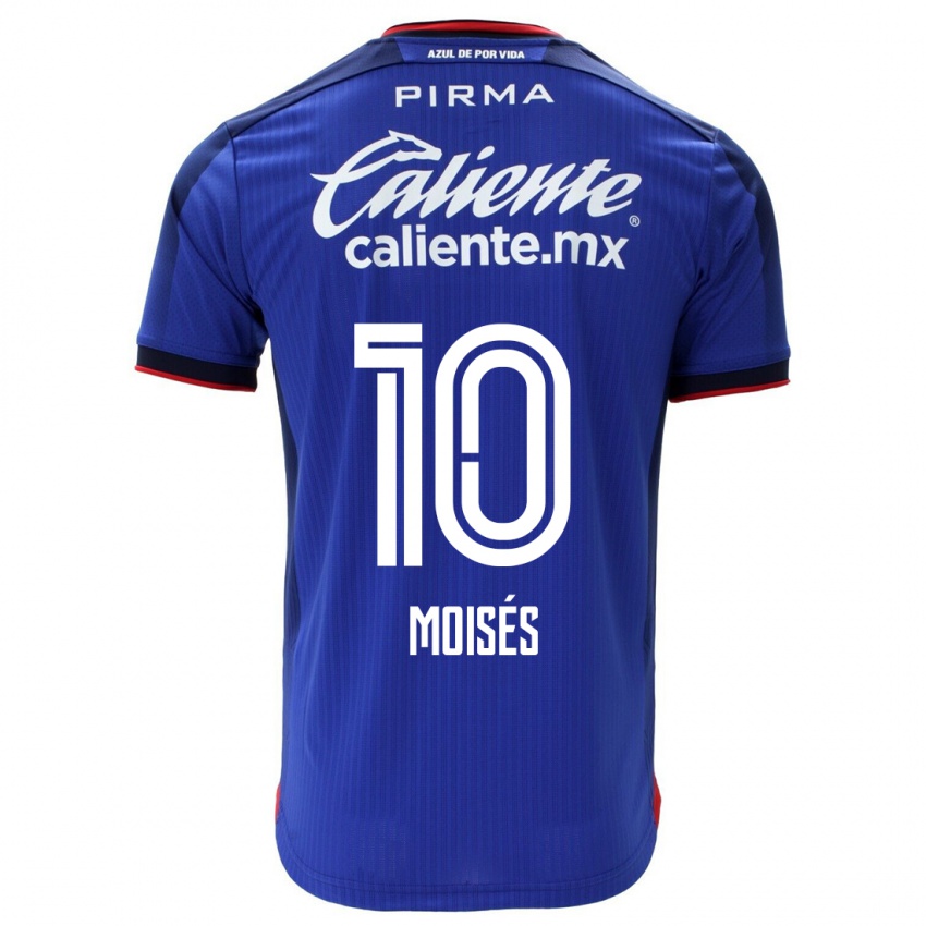 Kinder Moisés Vieira #10 Blau Heimtrikot Trikot 2023/24 T-Shirt