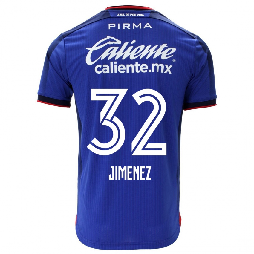 Kinder Cristian Jimenez #32 Blau Heimtrikot Trikot 2023/24 T-Shirt