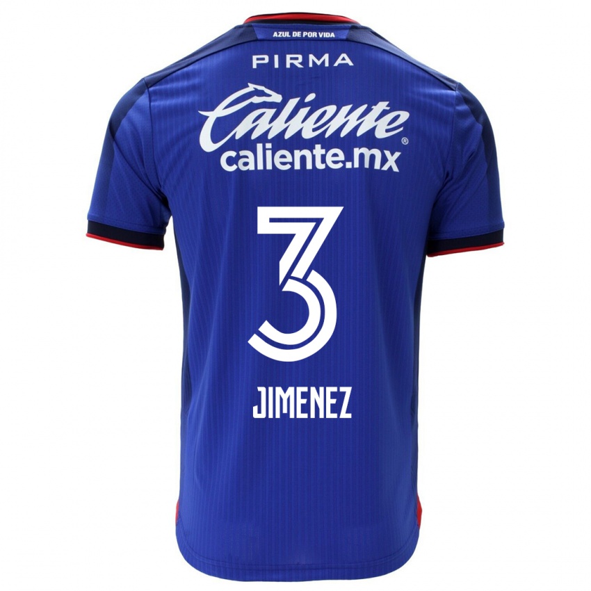 Kinder Jaiber Jimenez #3 Blau Heimtrikot Trikot 2023/24 T-Shirt